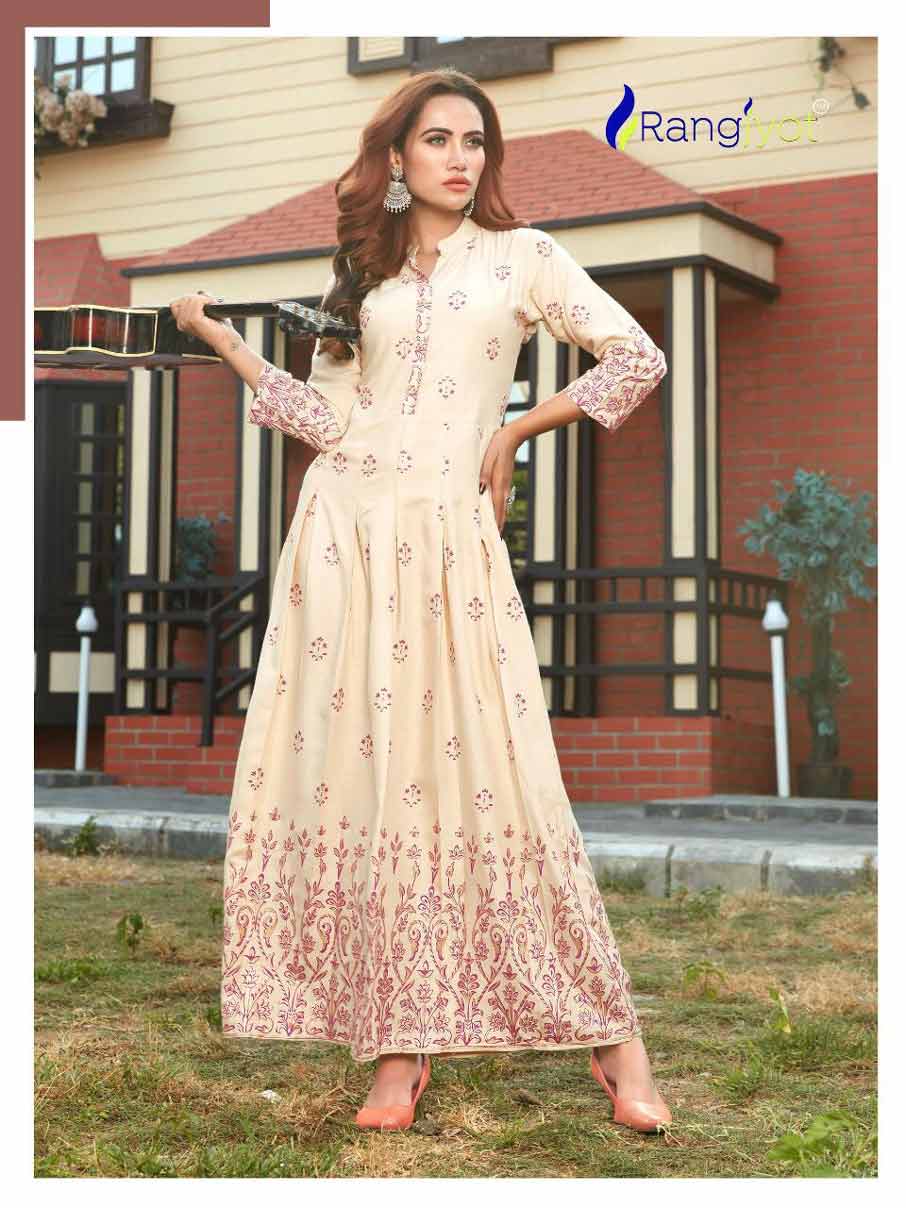 Shenaaz Vol-3 Gold Print Rayon Kurti Set Shenaaz Vol-3 Gold Print Rayon Kurti Set